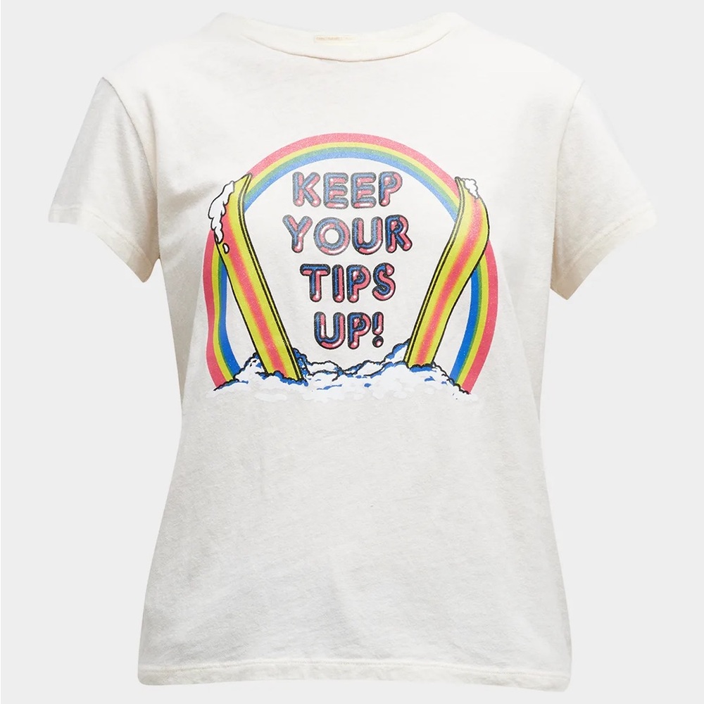 Mother “Keep your tips up!” Graphic T-Shirt